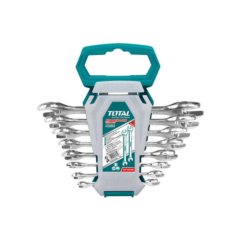 TOTAL Double Open End Spanner Set 8Pcs