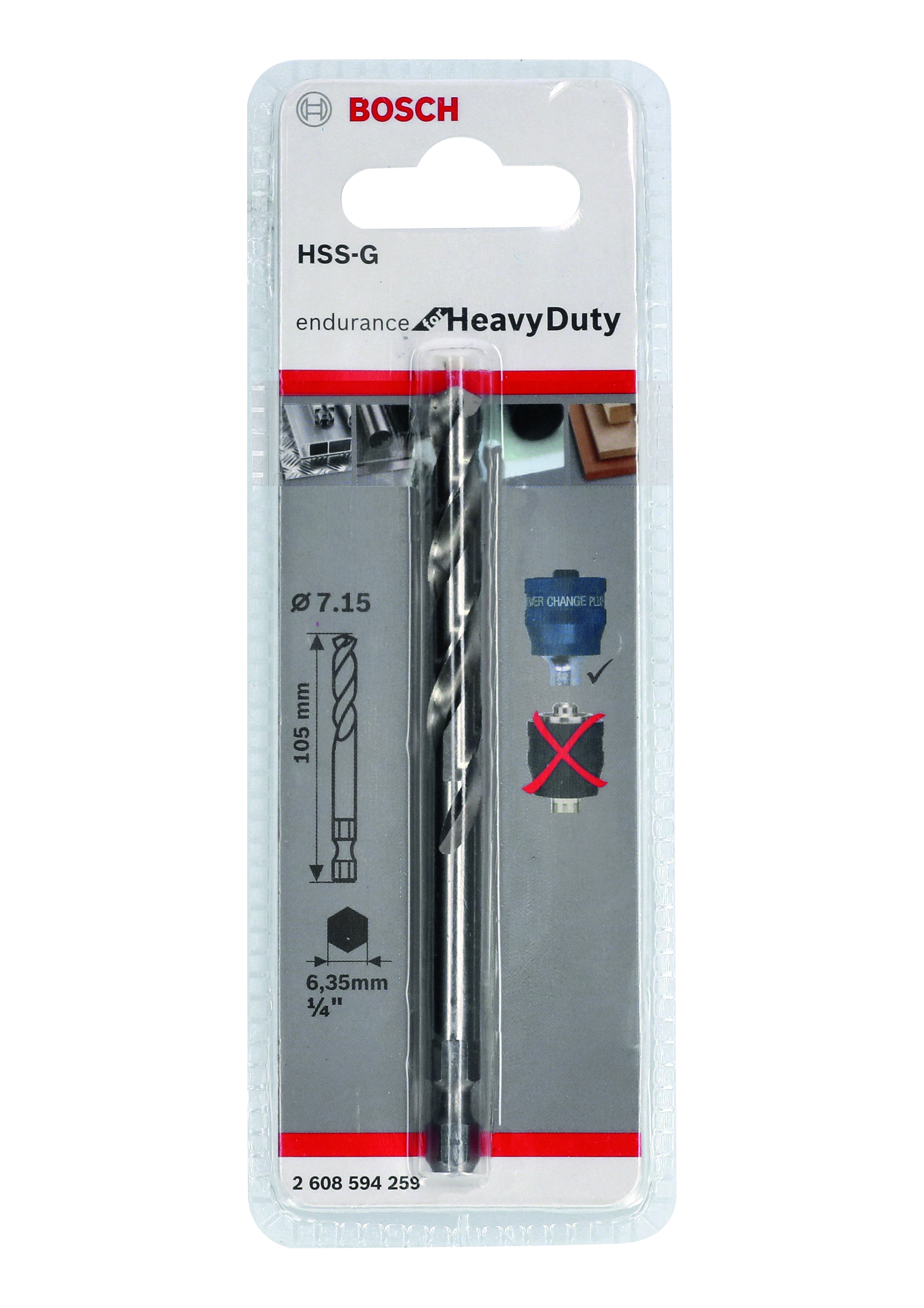 Pilot Drill Plus HSS-G 7,15 x 105mm