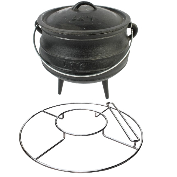 LK’s – 3 Legged Pot (No. 4) and Kettle Braai Potjie Ring Combo