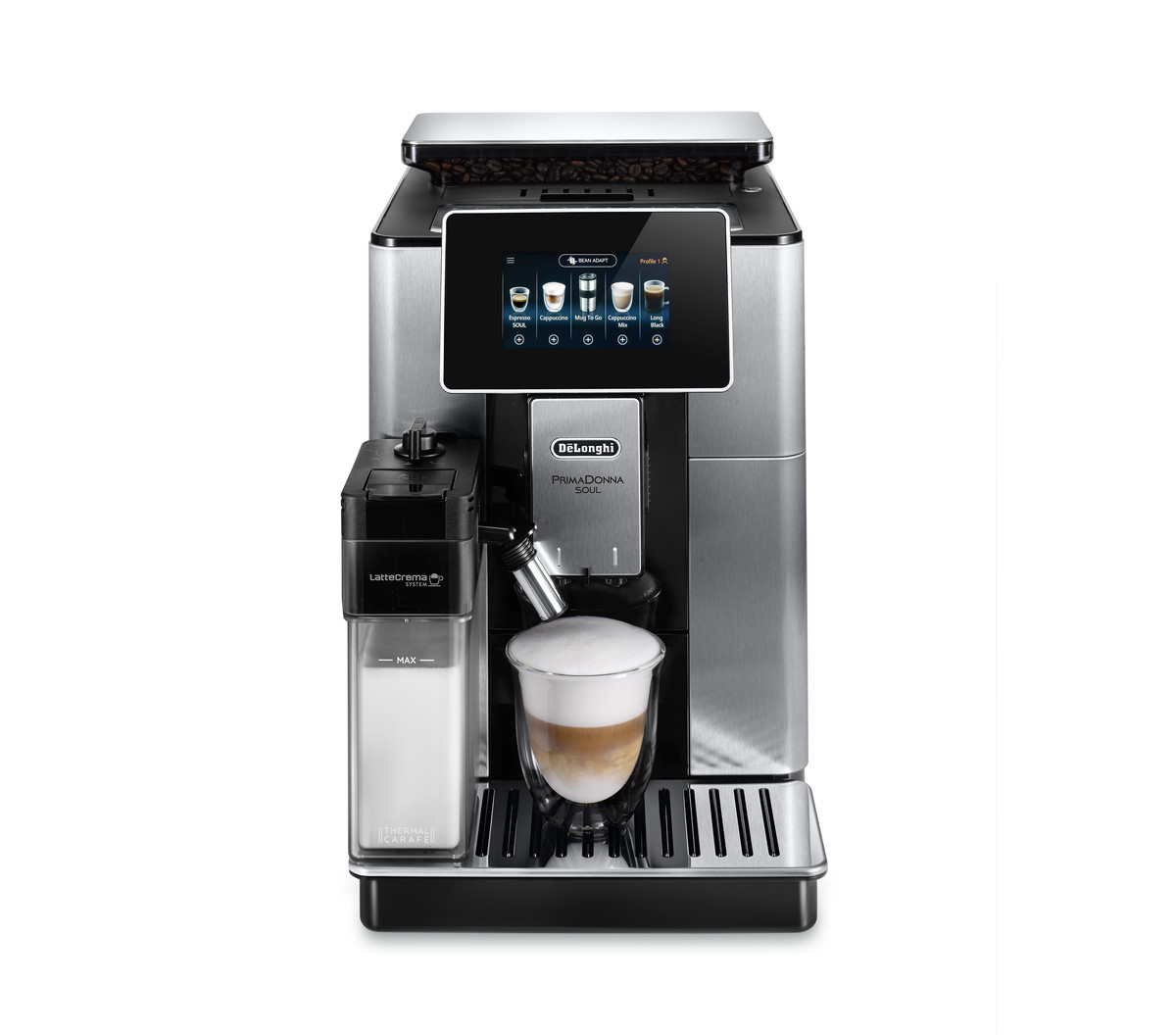 Delonghi – PrimaDonna Soul Bean to Cup Coffee Machine – ECAM610.75.MB