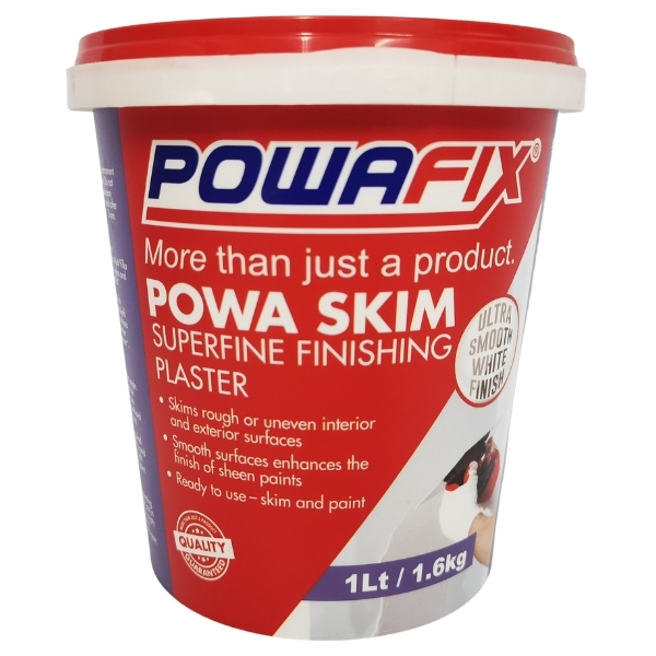 PowaFix – Superfine Finishing Plaster (Powaskim) – 1L