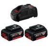Bosch – Charger (GAL 1880 CV) with 2 x Batteries GBA 18V 4.0Ah Bosch – Charger (GAL 1880 CV) with 2 x Batteries GBA 18V 4.0Ah