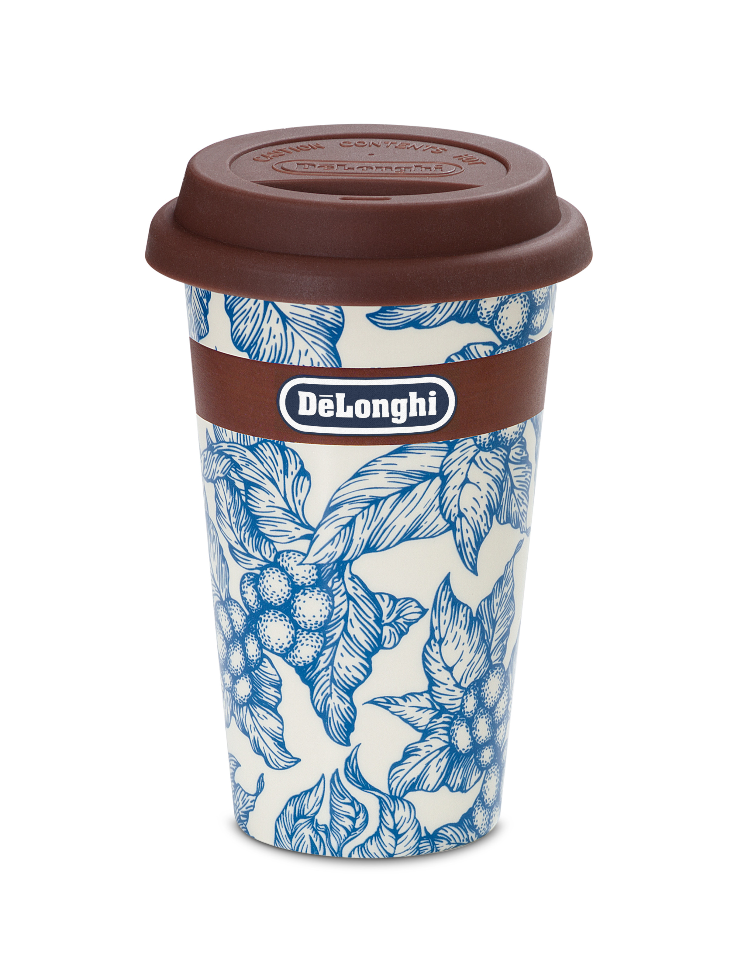 Delonghi – Double Wall Ceramic Travel Mug 330ml – Blue