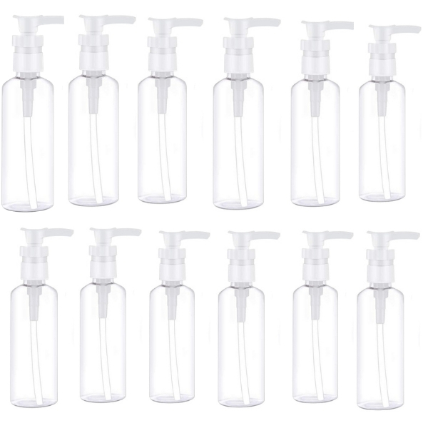 Source Direct – Plastic Gel /Soap /Liquid Pump Dispenser 100ml – Pack of 12