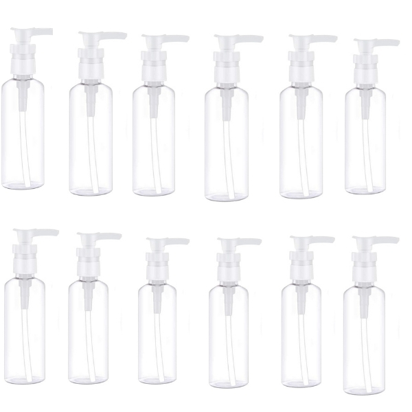 Source Direct – Plastic Gel / Soap /Liquid Pump Dispenser 50ml – Pack of 12