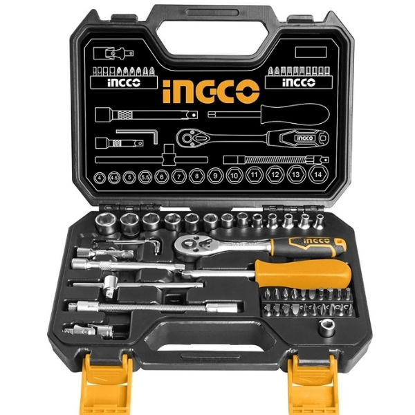 Ingco – Socket Set – 45 Piece 1/4-Inch Drive Socket Set