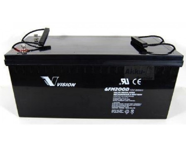 Vision Deep Cycle AGM Battery 6FM100Z-X (For Use With Inverters) (100Ah 12V)