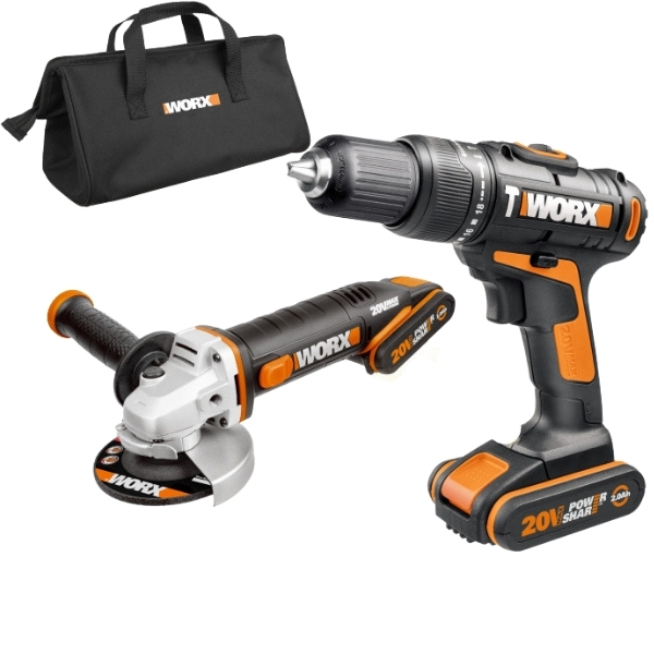 Worx – Cordless 2-Tool Combo Kit – 20V