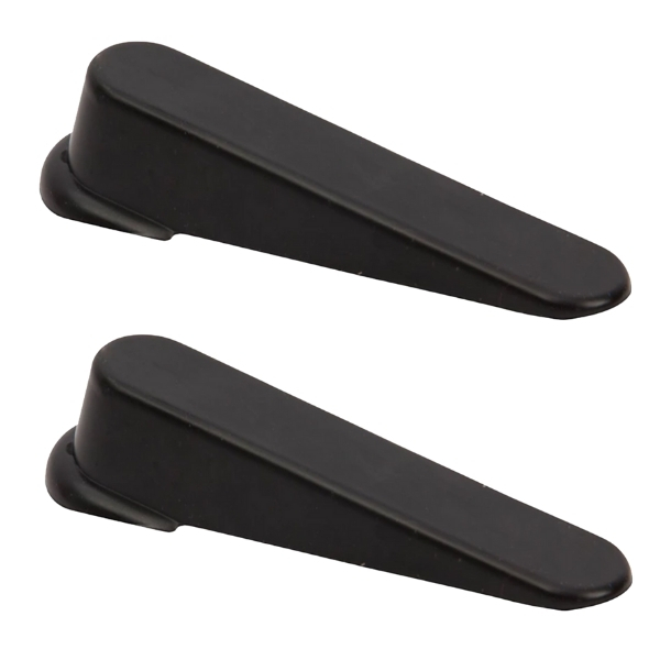 Mts – Bulk Pack Of 2 Home Door Wedge -(Black)