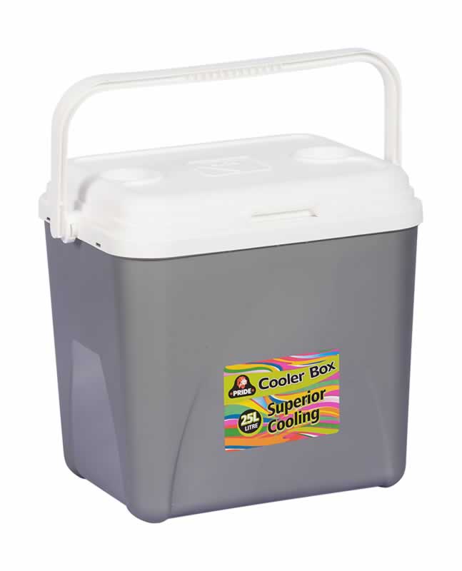 Pride – Cooler Box – Camping & Outdoors – Coolers & Refrigeration – 25L – Silver