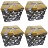 SourceDirect – Pack Of 4 Flat-Pack Gift Boxes – Large (Gold/Grey) SourceDirect – Pack Of 4 Flat-Pack Gift Boxes – Large (Gold/Grey)