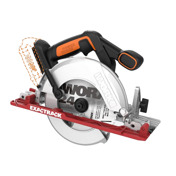 Easy Track Circ. Saw 20V 165Mm 3600Rpm Tool Only Worx