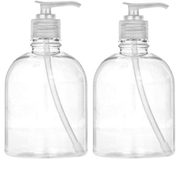 Source Direct – Plastic Gel / Soap /Liquid Pump Dispenser 500ml – Pack of 2