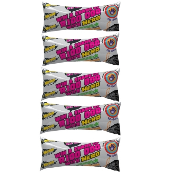 Hero – Interleaved Black Refuse Bags – Pack Of 5 -20 bags Each – e18micron