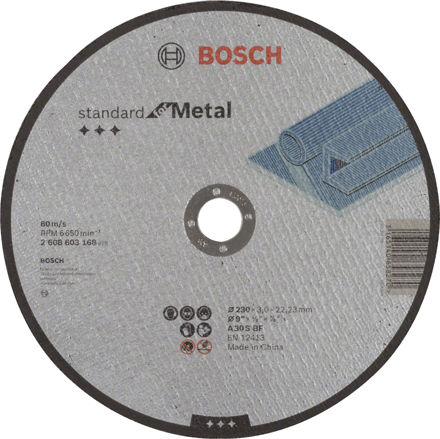 Straight Cutting Standard Metal A 30 S BF, 230, 22,23, 3,0