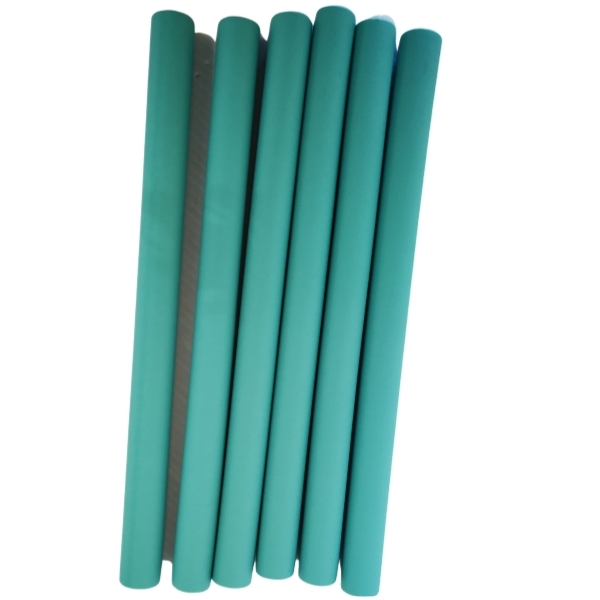 Health Glow – Pack Of 6 Flexible Rod Type Hair Curlers – Turquoise (20cm)