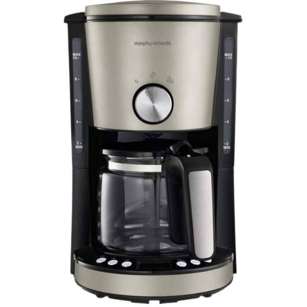 Morphy Richards – Coffee Maker Drip Filter Digital –  Platinum (1000W)