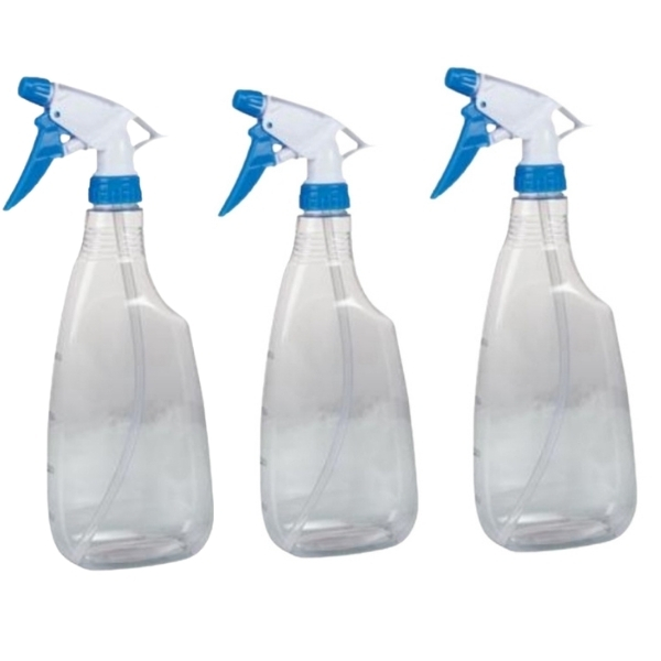 SourceDirect – Pack Of 3 Plastic Trigger Sprayer Bottle -Transparent(500ml)