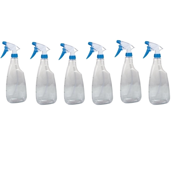 SourceDirect – Pack Of 6 Plastic Trigger Sprayer Bottle -Transparent(500ml)