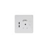 Single Wall Switched Socket 16A with Euro 16A and 2x USB Single Wall Switched Socket 16A with Euro 16A and 2x USB