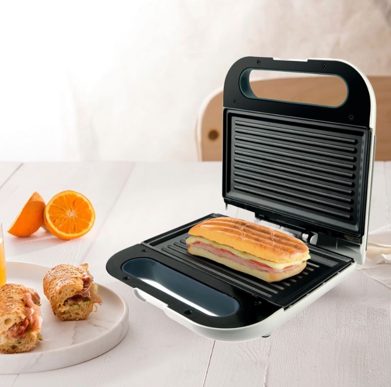 Taurus – Sandwich Maker (Grill Plate) – 750W “Mysandwich Grill” (Non-Stick – White)