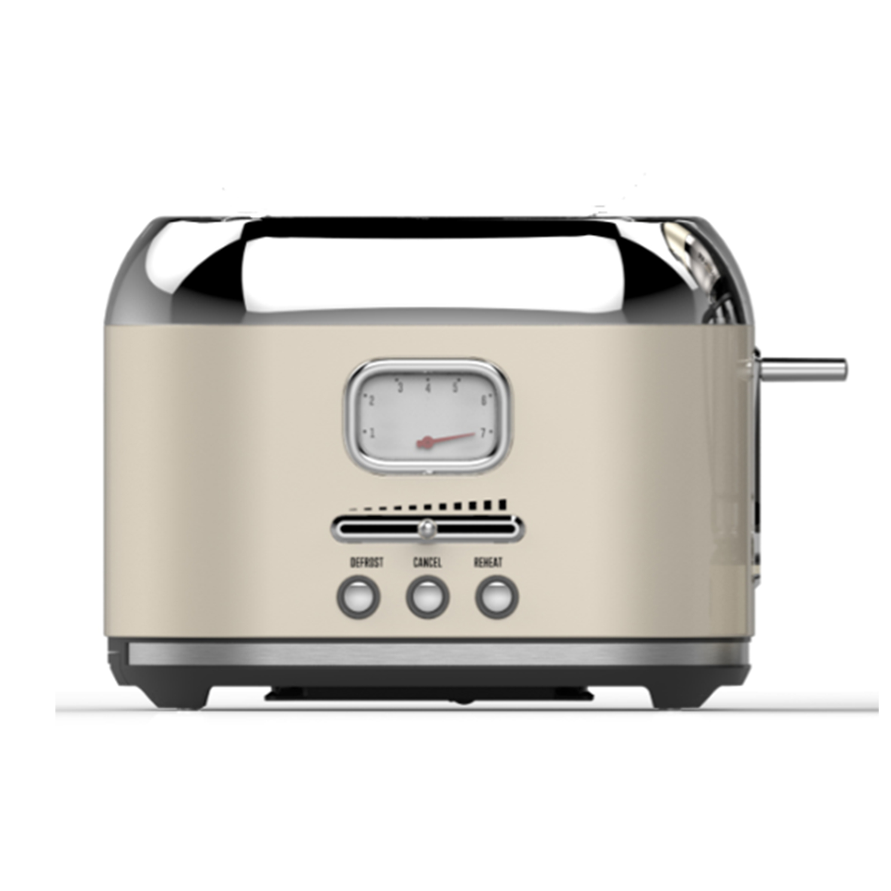 Taurus Toaster 2 Slice Stainless Steel Cream 6Heat Settings 1000W
