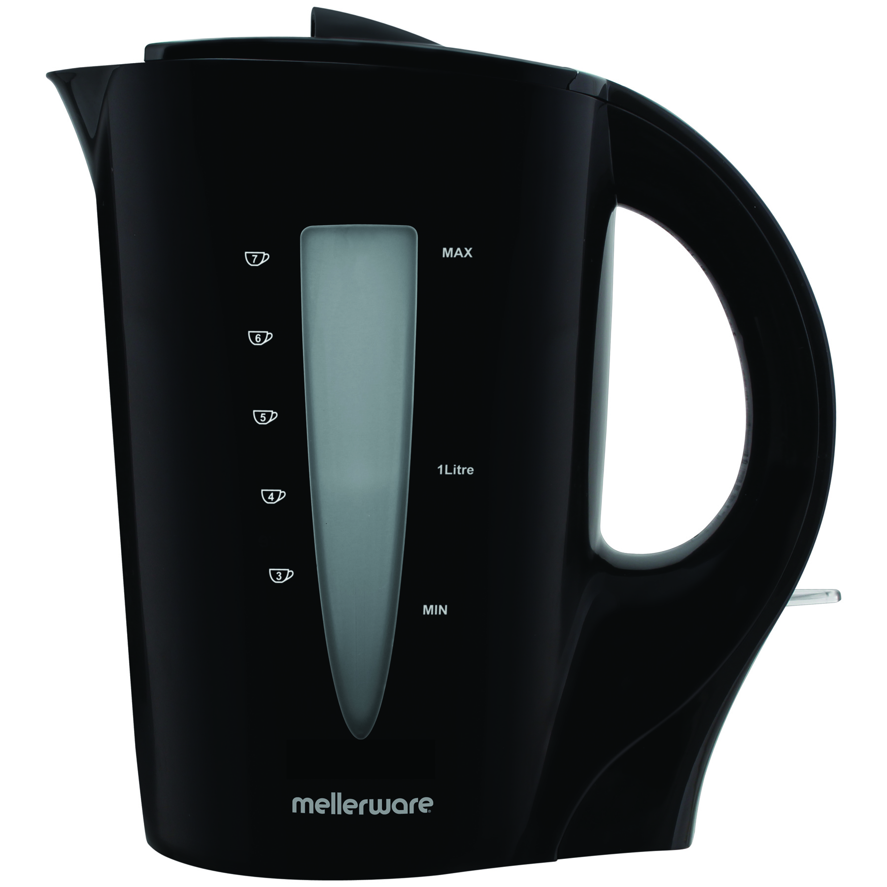 Mellerware Kettle Corded Plastic Black 1.7L 2200W “Sabie”