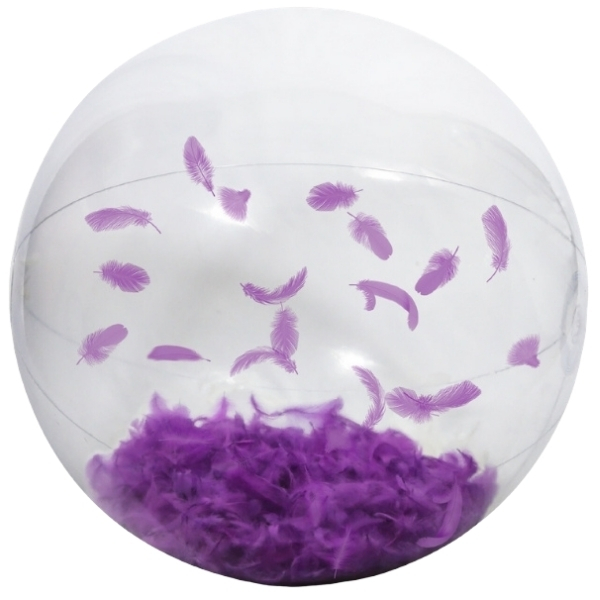 SourceDirect – Feather Beach Ball – (430mm Diameter) – Purple