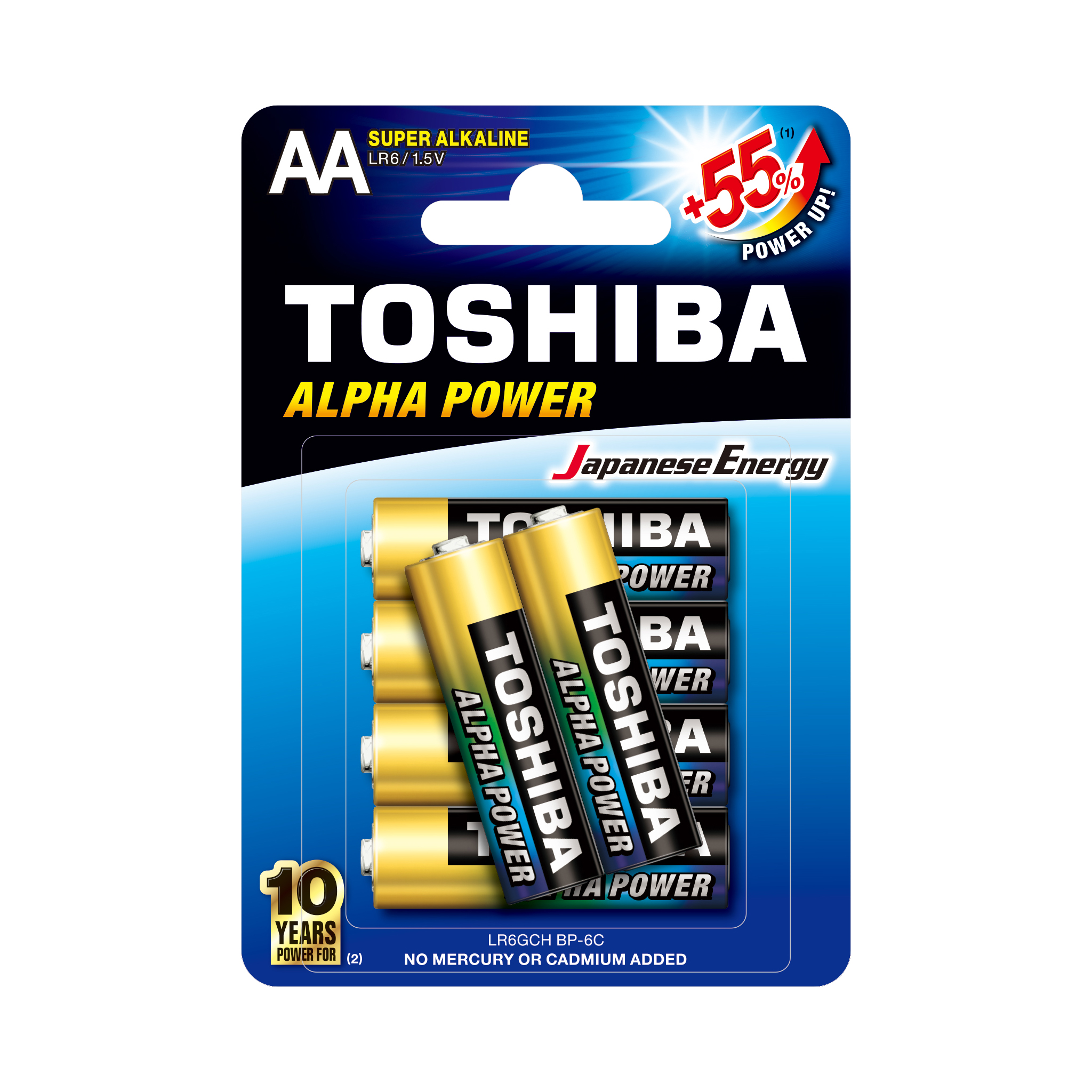 Toshiba Alpha Power Alkaline AA – 6 Pack