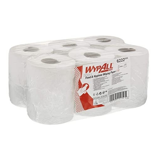 WypAll – Reach L10 Food and Hygiene Wiping Paper – Pack of 6 Rolls