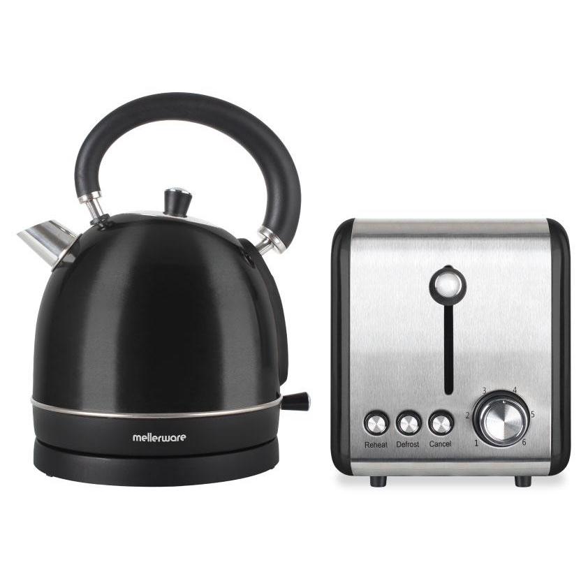 Mellerware – Kettle & Toaster Set – Black