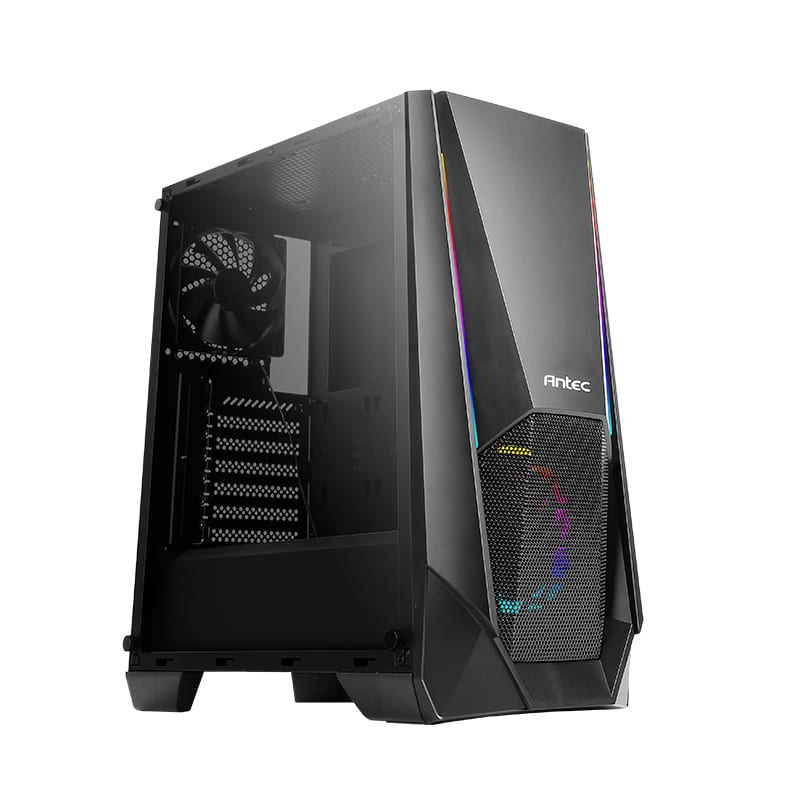 Antec NX400 ARGB LED Tempered Glass ATX Mid Tower Gaming Chassis – Black