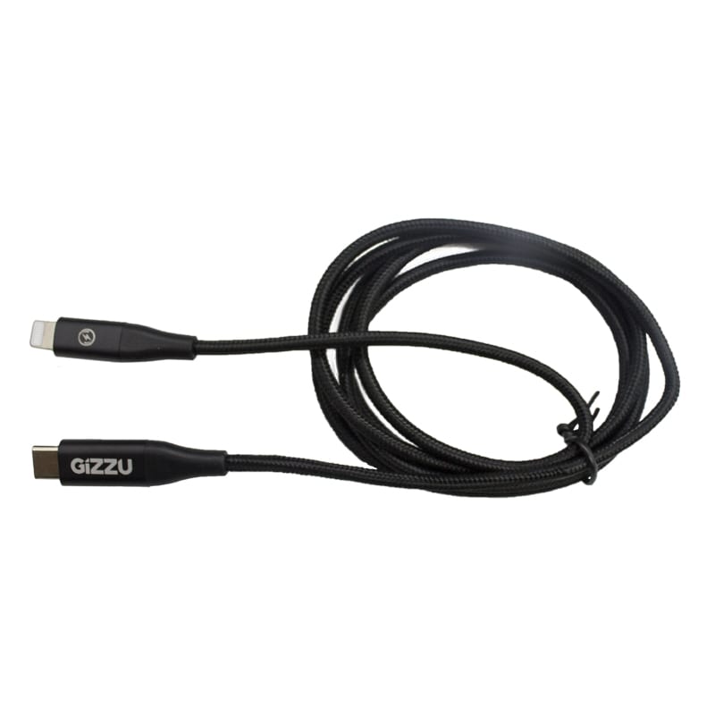Gizzu USB Type-C to Lightning 1.2m Cable – Black