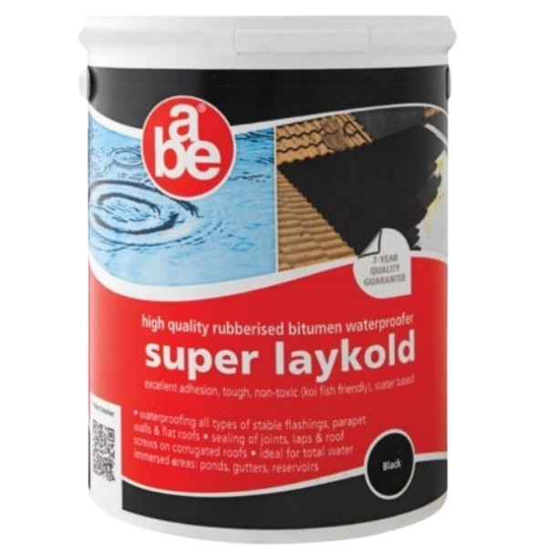 Abe – Rubberised Bitumen Waterproofer – Black 5 Litre