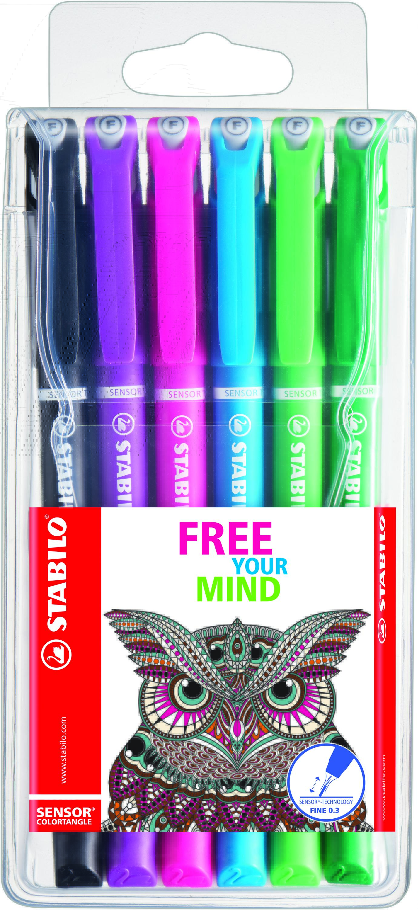 STABILO Sensor Fineliner Wallet 6’s