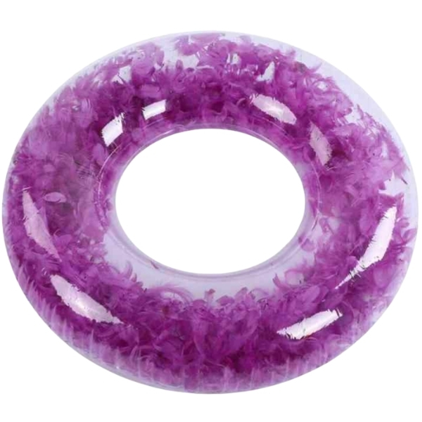 SourceDirect Feather Swimming Tube/Swim Ring/Doughnut AssortedColours 91cm – Purple
