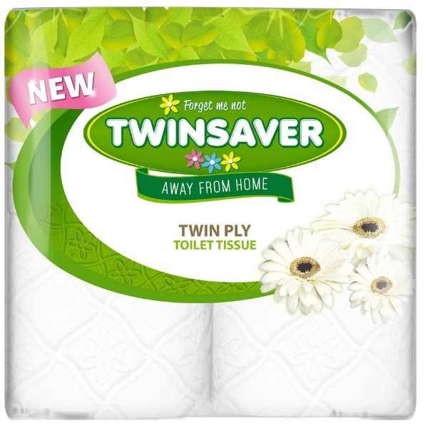 TwinSaver – Premier 2-Ply Toilet Paper – 4 Rolls (0124)