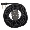 10m Black Heavy Duty 16A Extension Electrical Lead / Cable: Double Coupler 10m Black Heavy Duty 16A Extension Electrical Lead / Cable: Double Coupler
