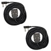 2 PACK: 10m Black Heavy Duty 16A Extension Electrical Lead / Cable 2 PACK: 10m Black Heavy Duty 16A Extension Electrical Lead / Cable