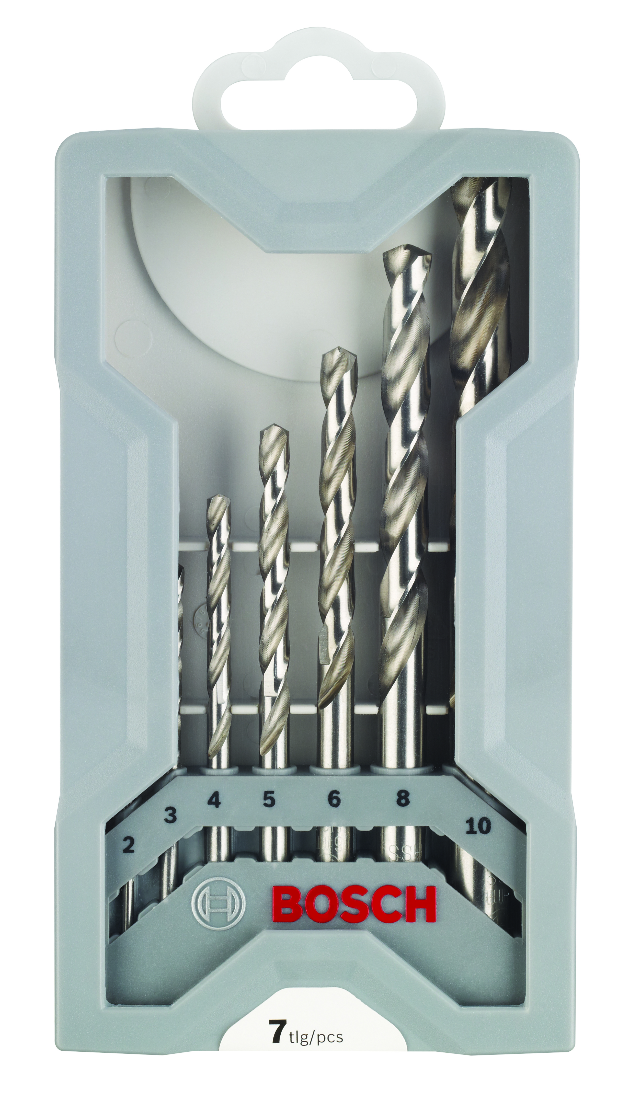 7-piece Mini X-Line metal drill bit set HSS-G, 135° 2; 3; 4; 5; 6; 8; 10 mm