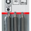 Screwdriver bit Extra Hard R3, 49 mm, 3 pc Screwdriver bit Extra Hard R3, 49 mm, 3 pc