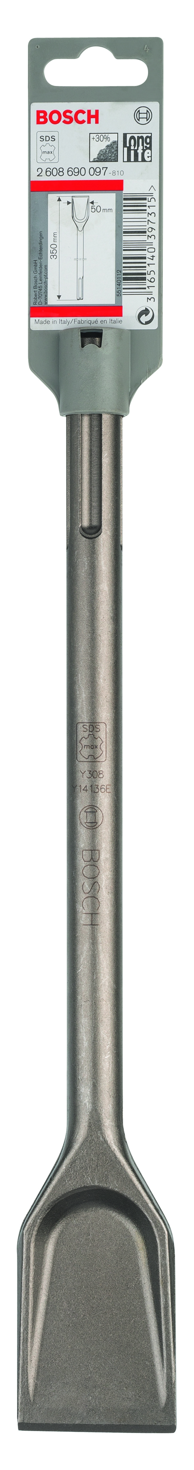 Spade chisel SDS max 350 x 50 mm