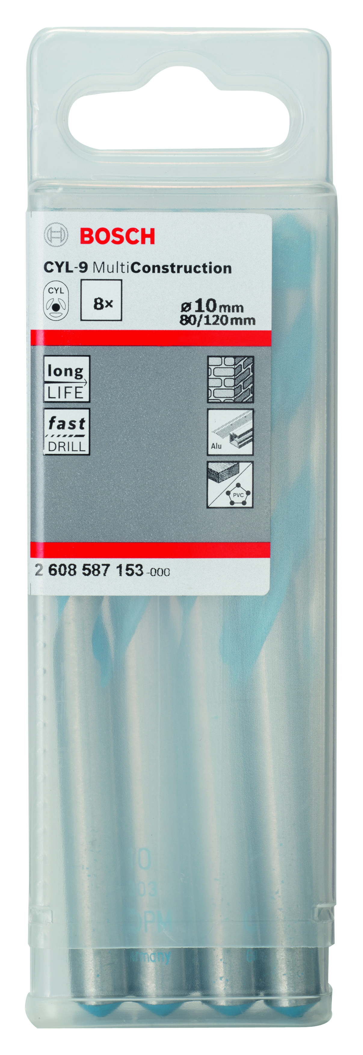 Multi-purpose drill bit CYL-9 Multi Construction 10 x 80 x 120 mm, d 10 mm