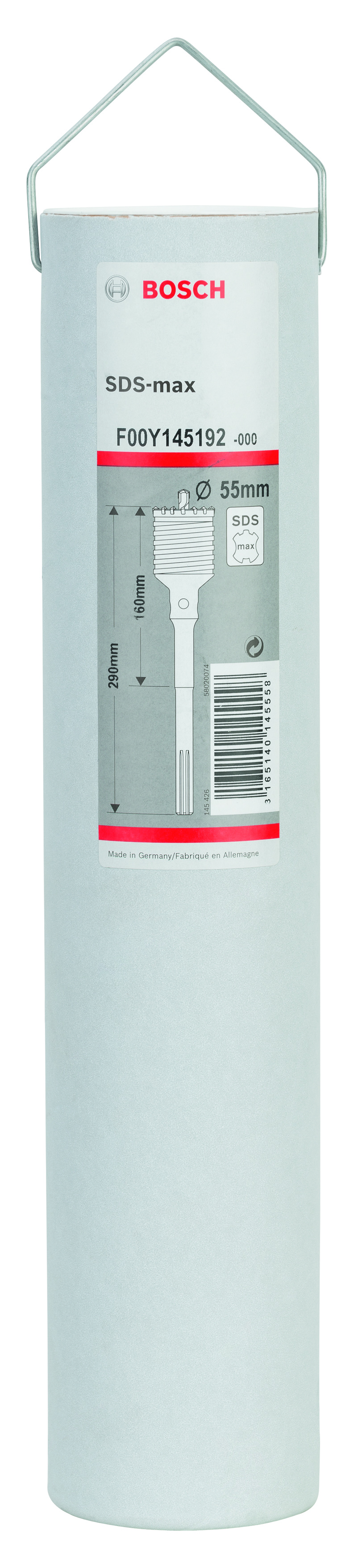 SDS max-9 core cutter 55 x 80 x 160 mm