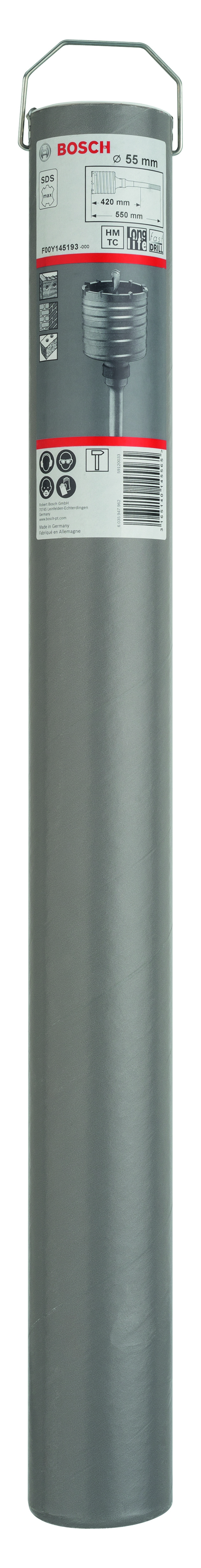 SDS max-9 core cutter 55 x 80 x 420 mm