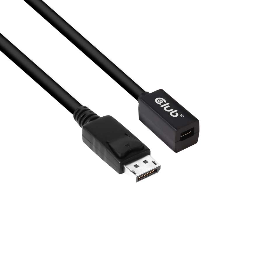 Mini DisplayPort 1.4 to DisplayPort Extension Cable 8K60Hz Bidirectional 1M