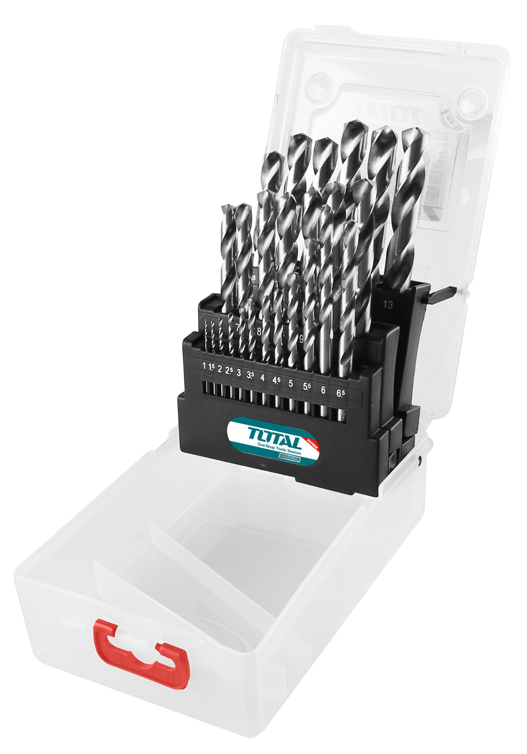 Total Tools 25 Piece HSS Twist Drill Bit Set