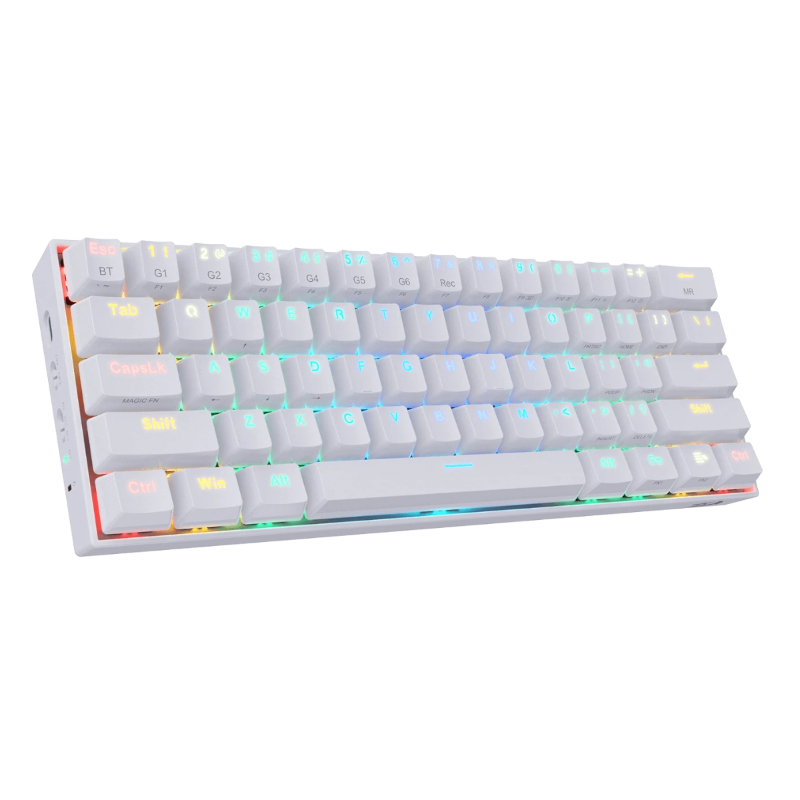 Redragon K530 Draconic 60% Compact RGB Wireless Mechanical Keyboard – White