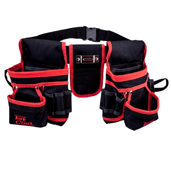 Tork Craft – Tool Pouch / Nylon Tool Pouch with Belt – 14 Pockets and Loops
