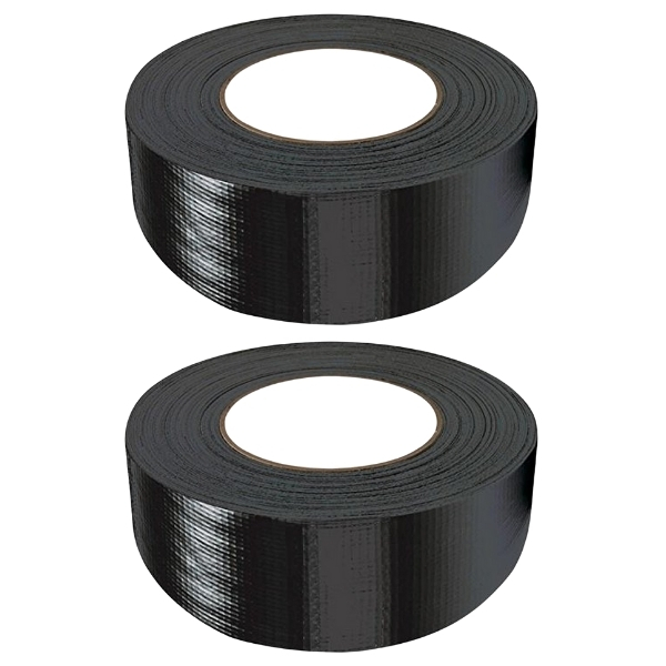 Zenith – Duct Tape Black – Pack of 2 (48mm x 25m)